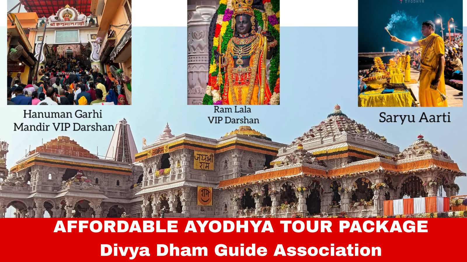 Ayodhya Darshan Yatra 2025 – A Real VIP Experience with Divya Dham Guide Association, at the Most Affordable Price!